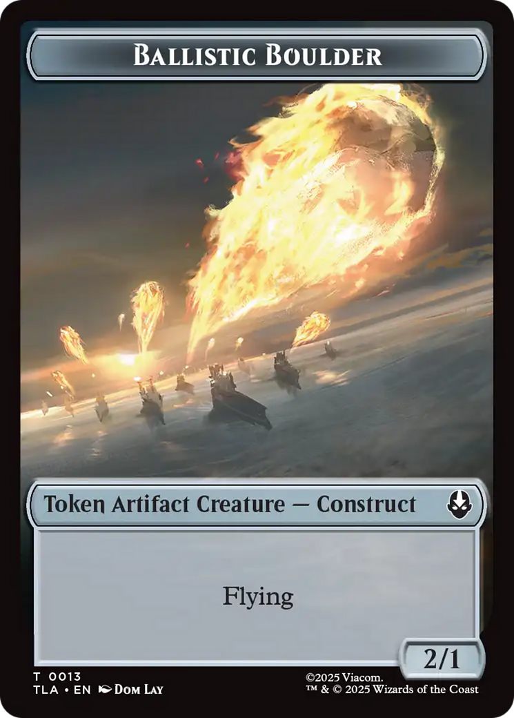 Ballistic Boulder // Food (0019) Double-Sided Token [Avatar: The Last Airbender Tokens] | Mega City Incorporated