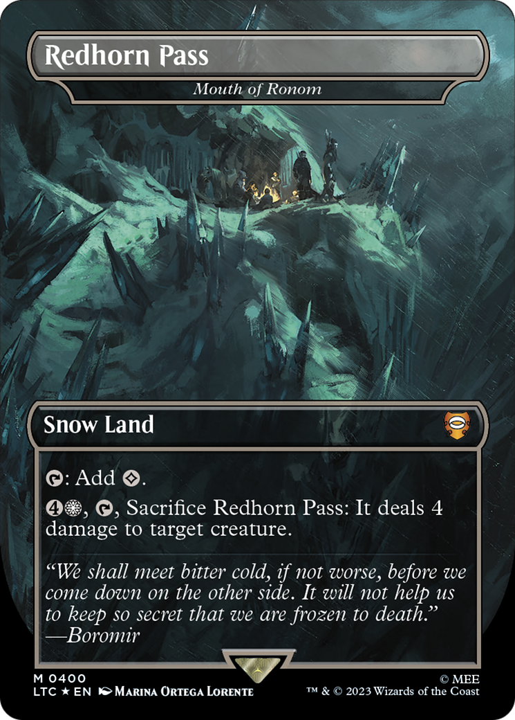 Redhorn Pass - Mouth of Ronom (Surge Foil Realms and Relics) [The Lord of the Rings: Tales of Middle-Earth Commander] | Mega City Incorporated
