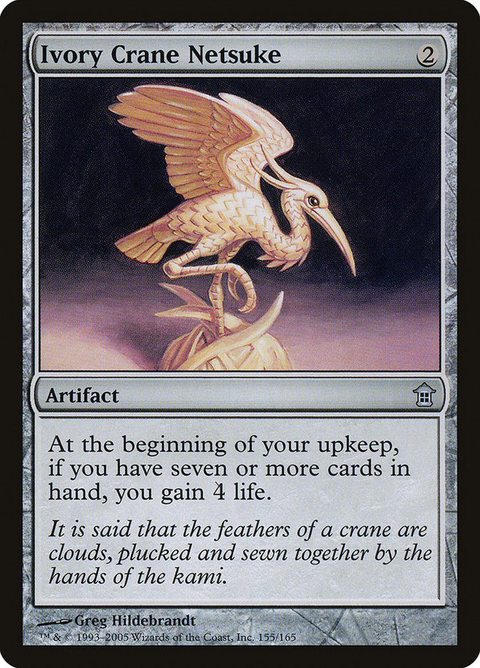 Ivory Crane Netsuke [Saviors of Kamigawa] | Mega City Incorporated