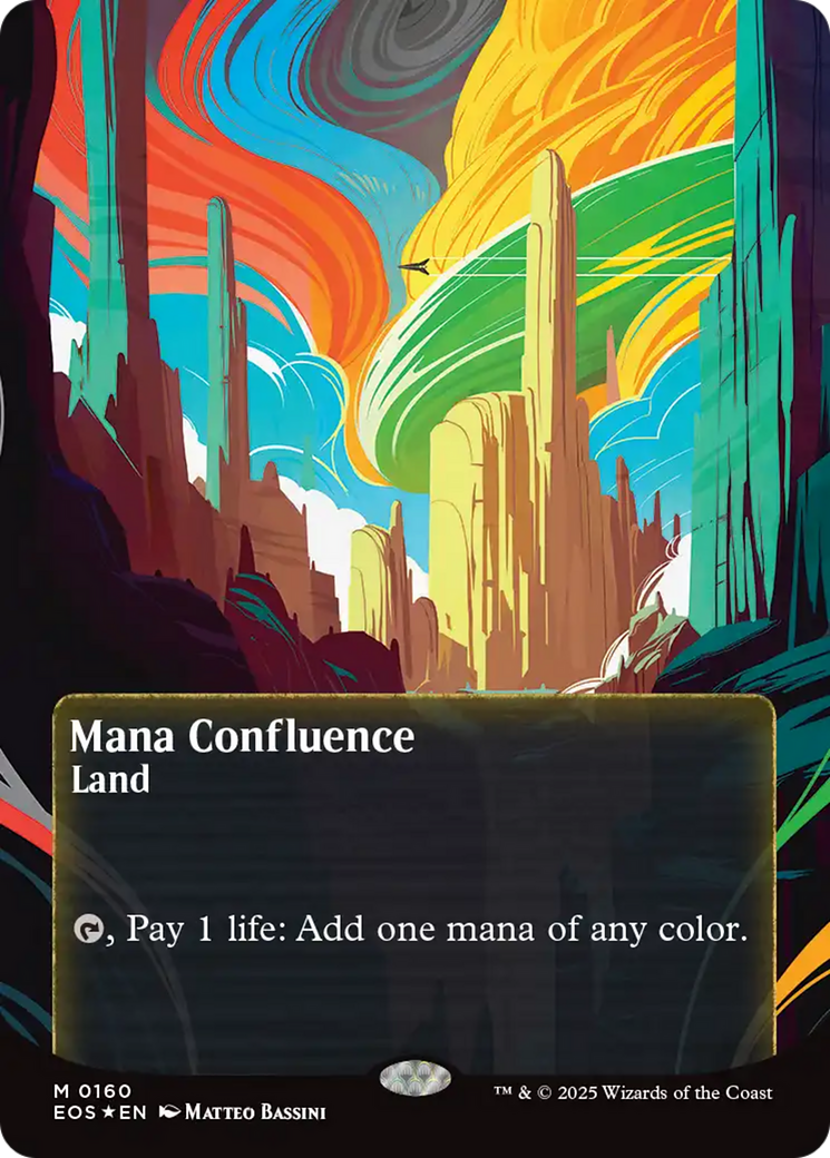 Mana Confluence (0160) (Borderless) (Galaxy Foil) [Edge of Eternities: Stellar Sights] | Mega City Incorporated