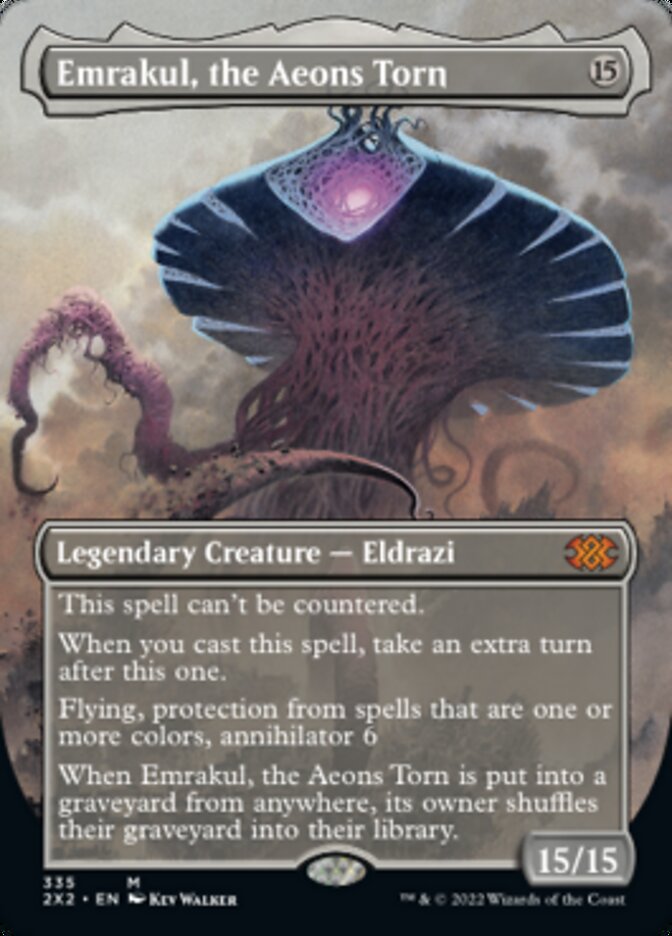 Emrakul, the Aeons Torn (Borderless Alternate Art) [Double Masters 2022] | Mega City Incorporated