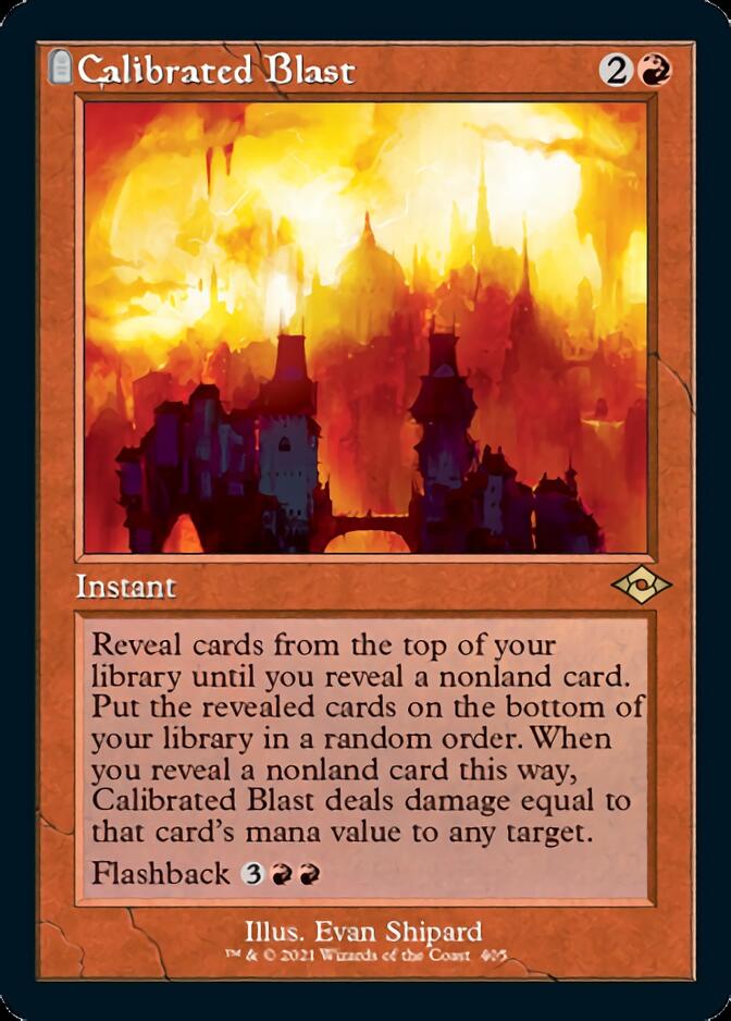 Calibrated Blast (Retro Foil Etched) [Modern Horizons 2] | Mega City Incorporated