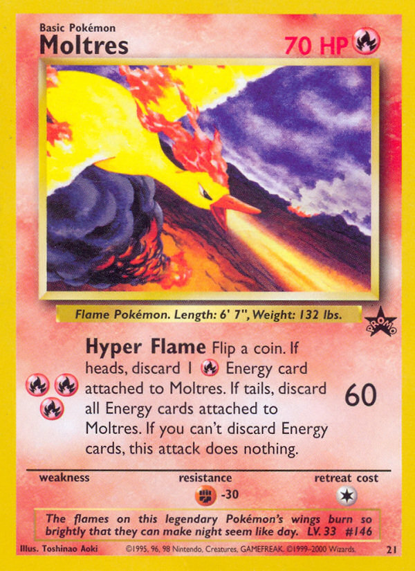 Moltres (21) [Wizards of the Coast: Black Star Promos] | Mega City Incorporated