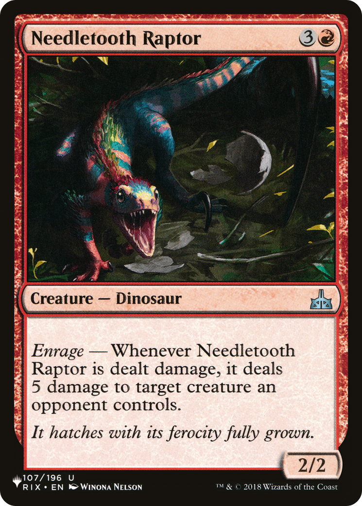 Needletooth Raptor [The List] | Mega City Incorporated