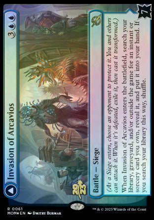 Invasion of Arcavios // Invocation of the Founders [March of the Machine Prerelease Promos] | Mega City Incorporated