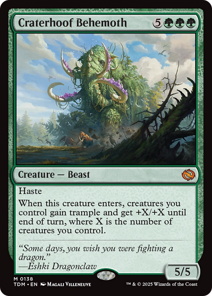 Craterhoof Behemoth [Tarkir: Dragonstorm] | Mega City Incorporated