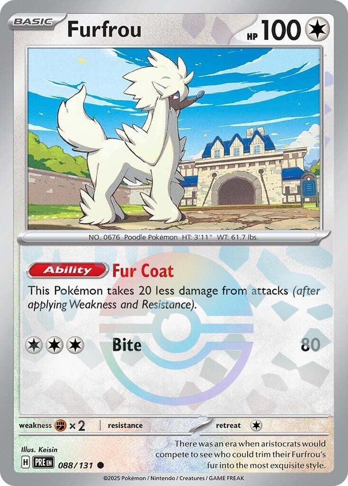 Furfrou (088/131) (Poke Ball Pattern) [Scarlet & Violet: Prismatic Evolutions] | Mega City Incorporated