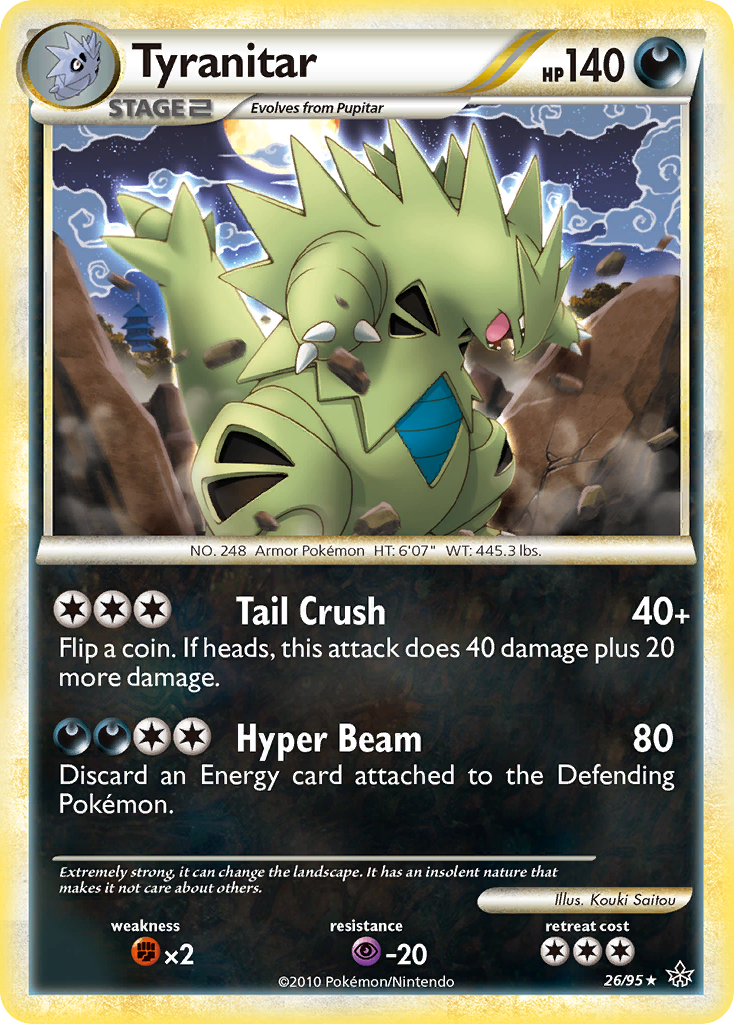 Tyranitar (26/95) [HeartGold & SoulSilver: Unleashed] | Mega City Incorporated