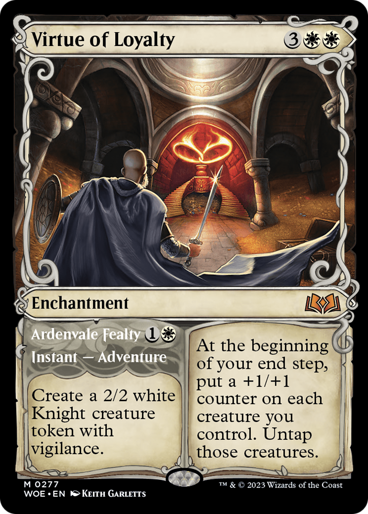 Virtue of Loyalty // Ardvenvale Fealty (Showcase) [Wilds of Eldraine] | Mega City Incorporated