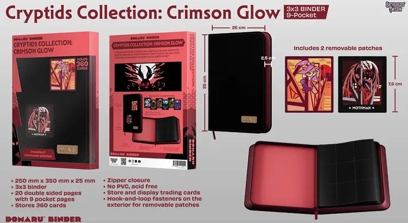 Gatherers' Tavern 9 PKT Domaru Binder Cryptide Collection - Crimson Glow | Mega City Incorporated