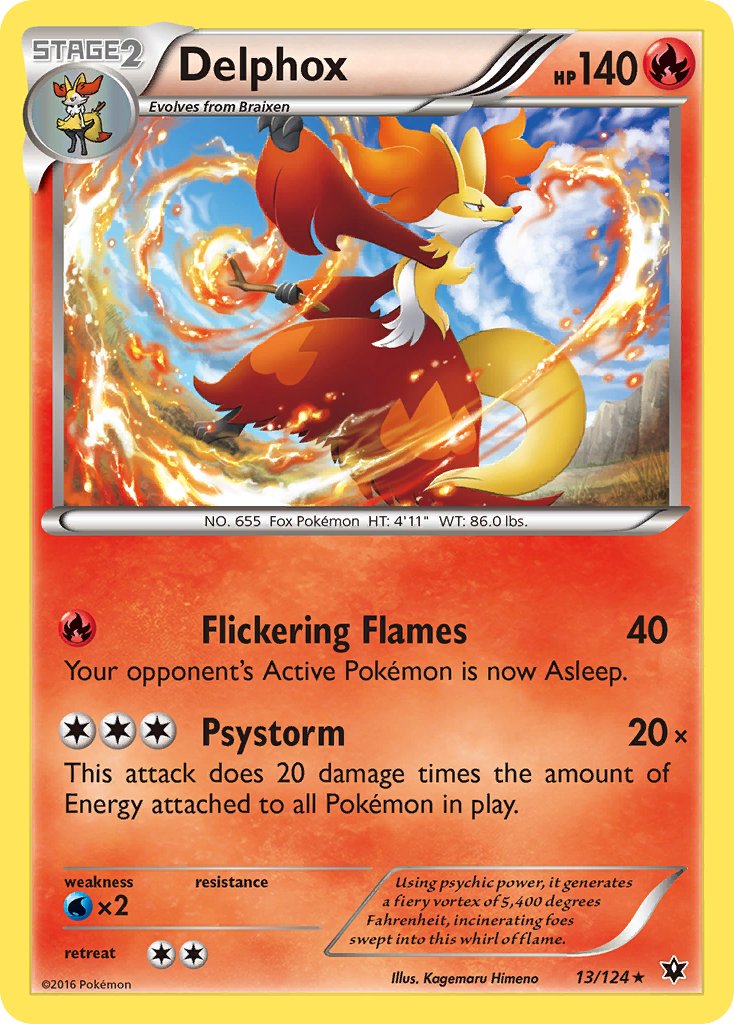 Delphox (13/124) (Theme Deck Exclusive) [XY: Fates Collide] | Mega City Incorporated