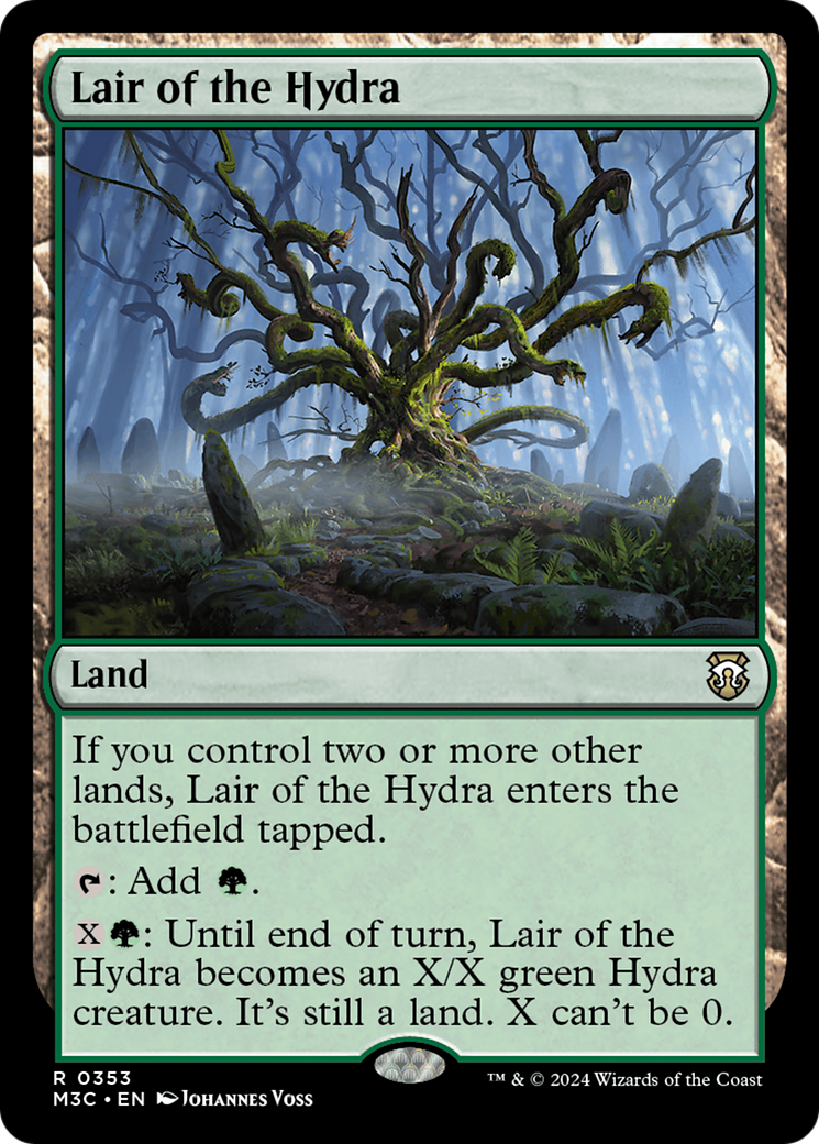 Lair of the Hydra (Ripple Foil) [Modern Horizons 3 Commander] | Mega City Incorporated