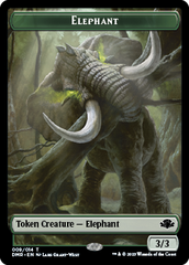 Elephant // Marit Lage Double-Sided Token [Dominaria Remastered Tokens] | Mega City Incorporated