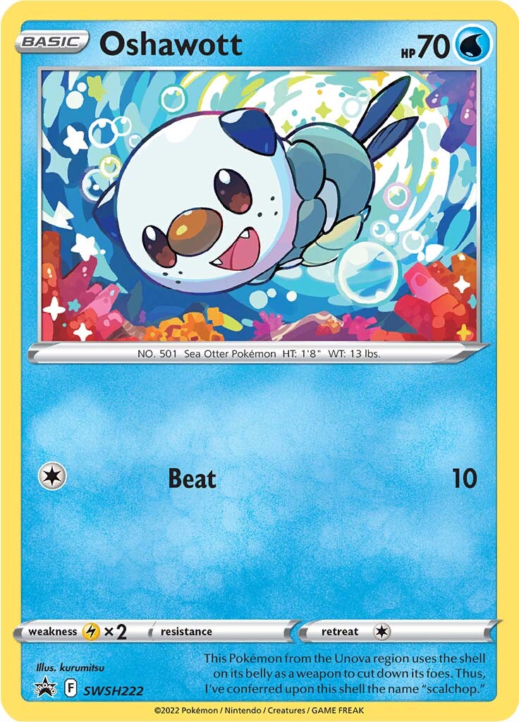 Oshawott (SWSH222) [Sword & Shield: Black Star Promos] | Mega City Incorporated