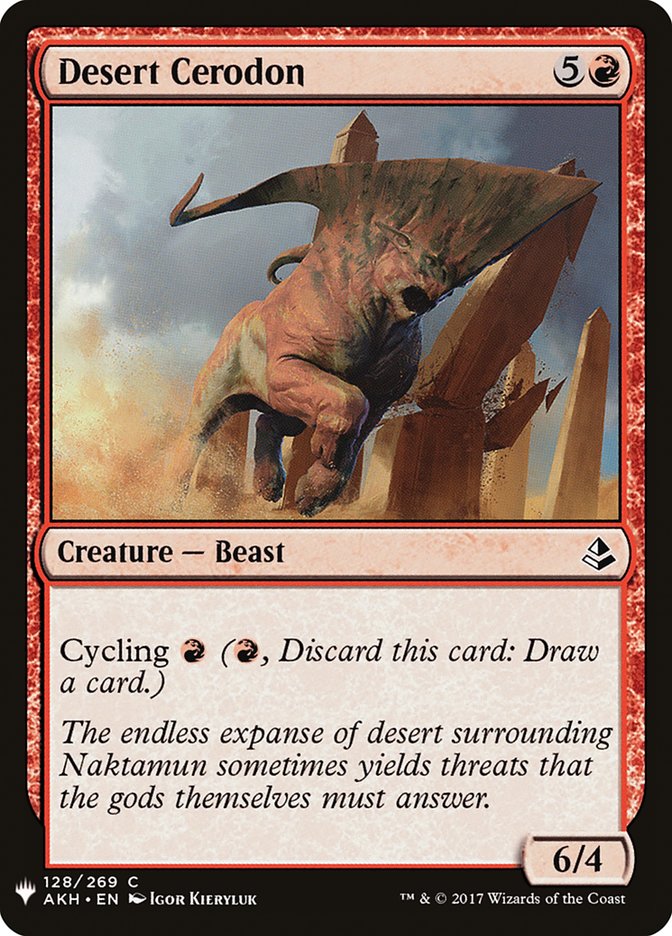 Desert Cerodon [Mystery Booster] | Mega City Incorporated