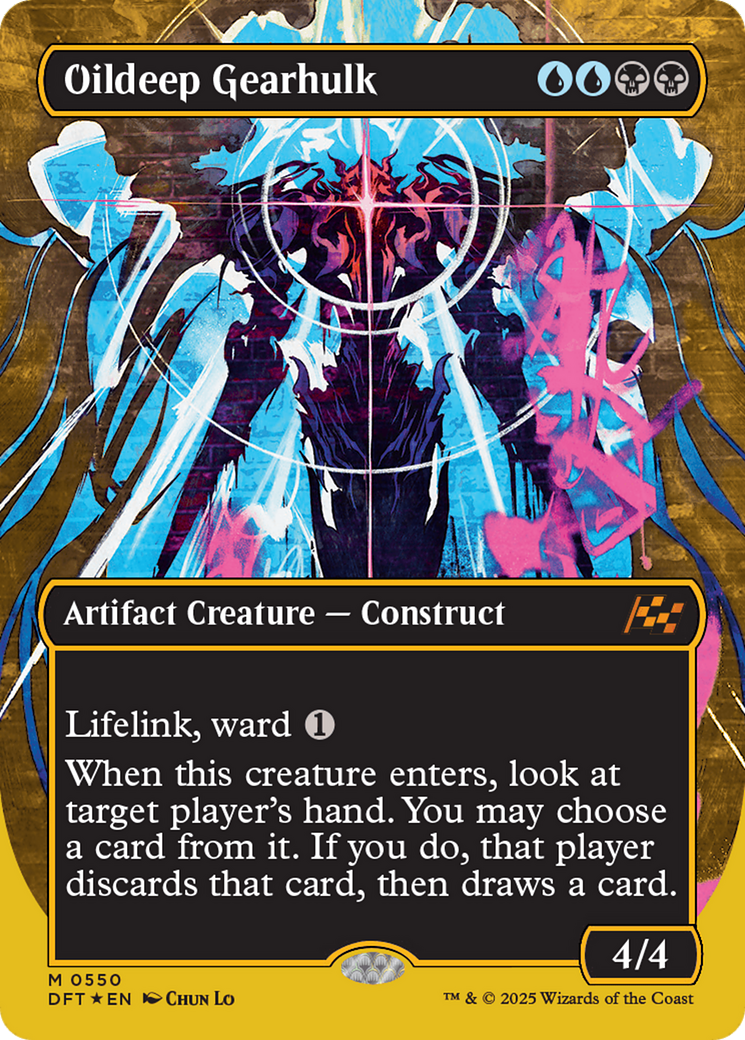 Oildeep Gearhulk (Borderless) (First-Place Foil) [Aetherdrift] | Mega City Incorporated