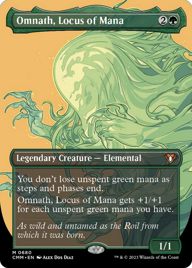 Omnath, Locus of Mana (Borderless Profile) [Commander Masters] | Mega City Incorporated