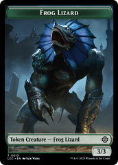 Frog Lizard // Merfolk (0003) Double-Sided Token [The Lost Caverns of Ixalan Commander Tokens] | Mega City Incorporated