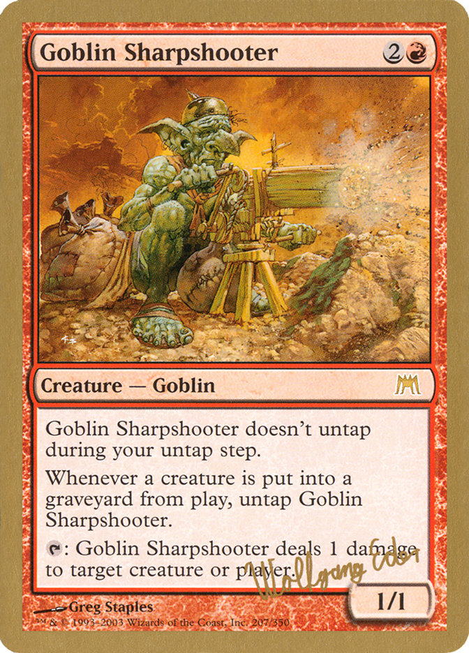 Goblin Sharpshooter (Wolfgang Eder) [World Championship Decks 2003] | Mega City Incorporated