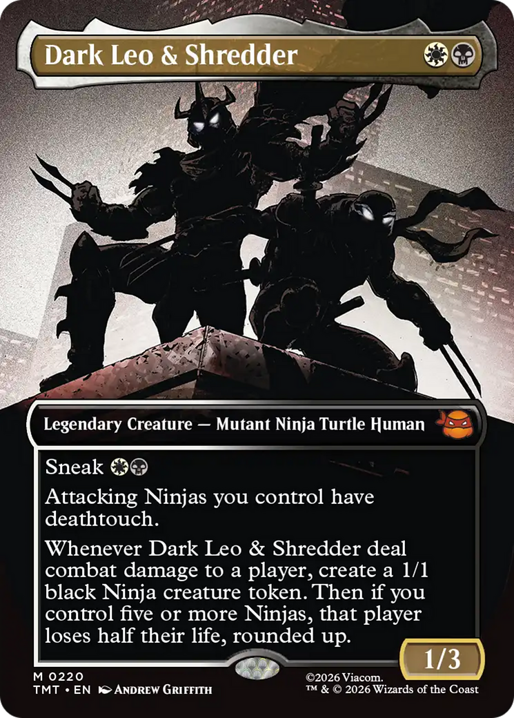 Dark Leo & Shredder (Borderless) [Teenage Mutant Ninja Turtles] | Mega City Incorporated