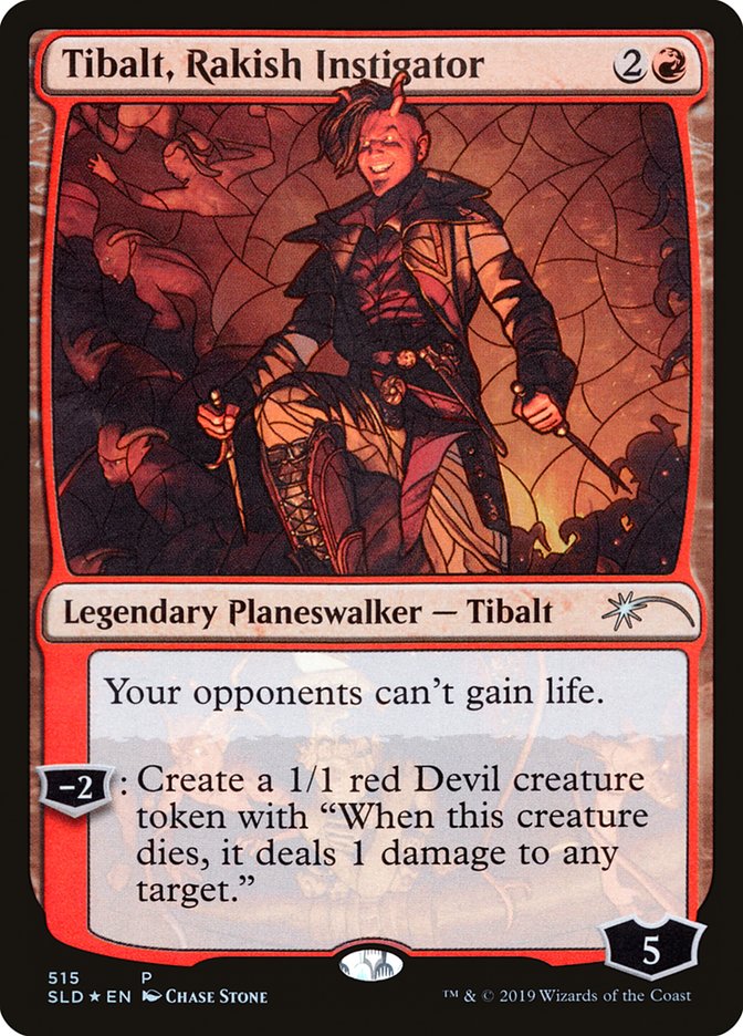 Tibalt, Rakish Instigator (Stained Glass) [Secret Lair Drop Promos] | Mega City Incorporated