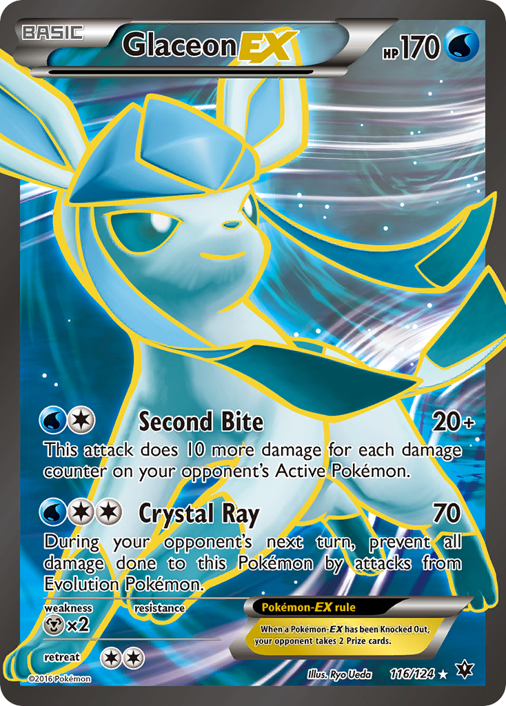 Glaceon EX (116/124) [XY: Fates Collide] | Mega City Incorporated