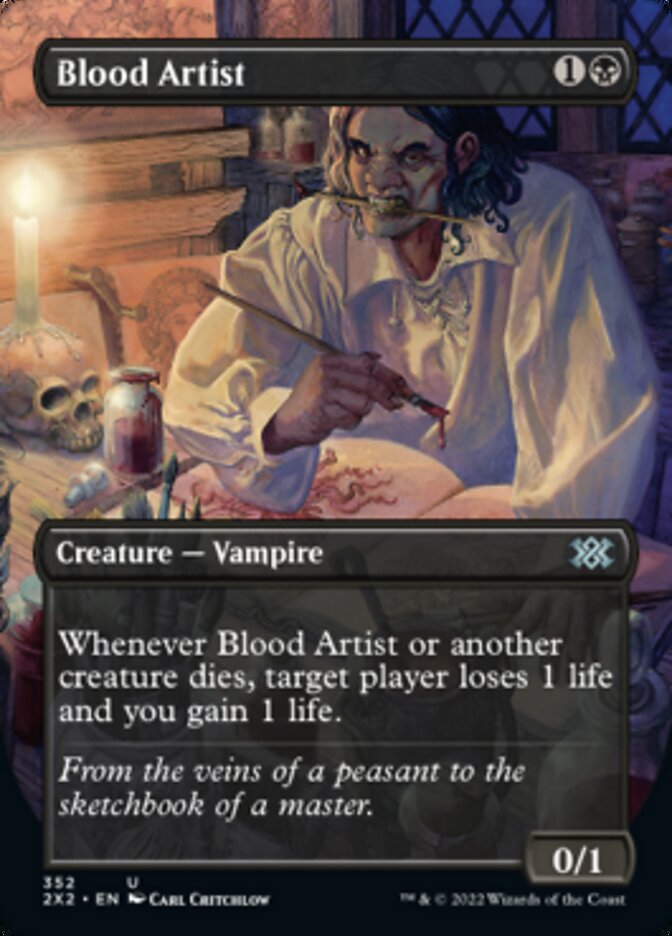 Blood Artist (Borderless Alternate Art) [Double Masters 2022] | Mega City Incorporated