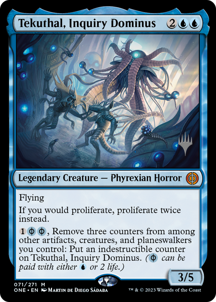 Tekuthal, Inquiry Dominus (Promo Pack) [Phyrexia: All Will Be One Promos] | Mega City Incorporated