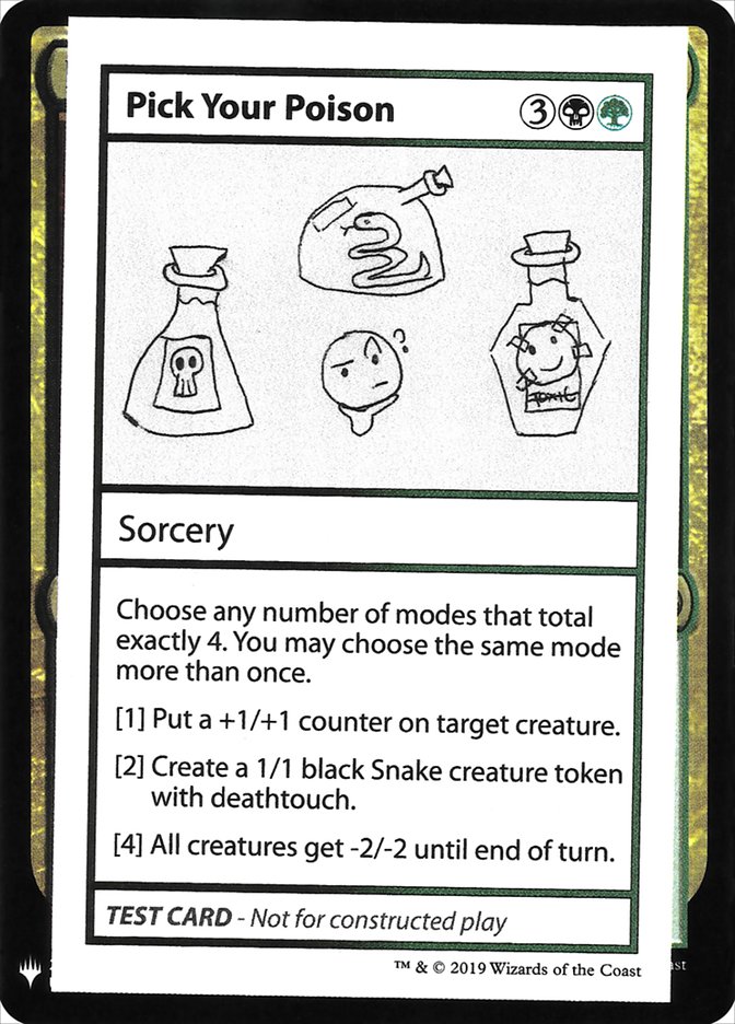 Pick Your Poison [Mystery Booster Playtest Cards] | Mega City Incorporated