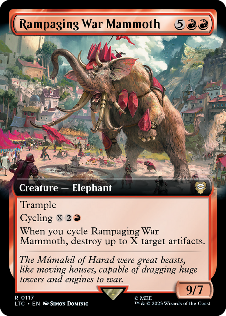 Rampaging War Mammoth (Extended Art) [The Lord of the Rings: Tales of Middle-Earth Commander] | Mega City Incorporated