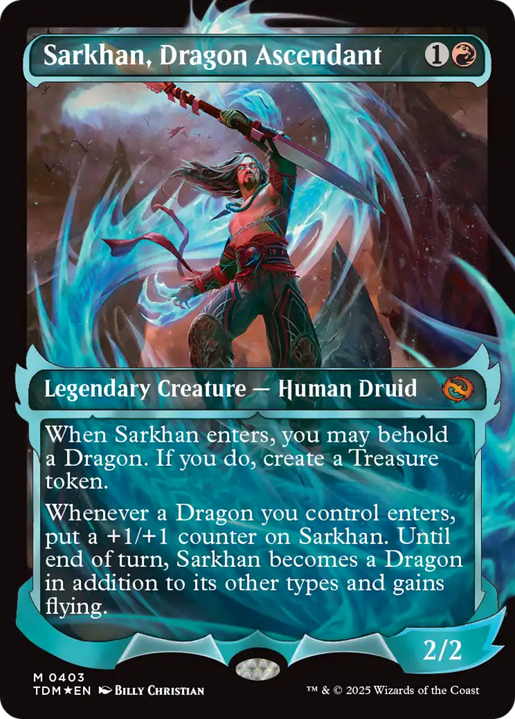 Sarkhan, Dragon Ascendant (0403) (Showcase) [Tarkir: Dragonstorm] | Mega City Incorporated