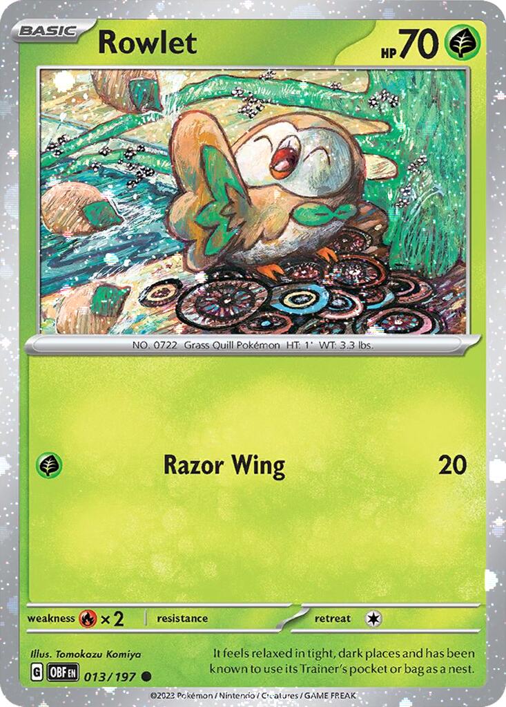 Rowlet (013/197) (Cosmos Holo) [Miscellaneous Cards] | Mega City Incorporated