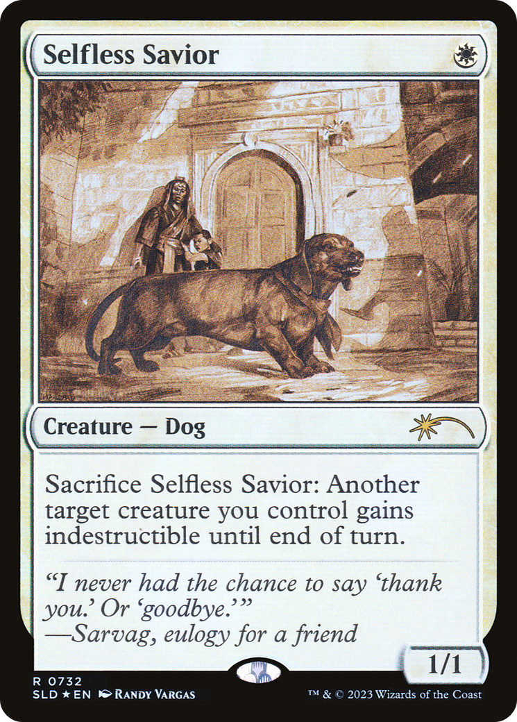 Selfless Savior (Sketch) [Secret Lair Drop Promos] | Mega City Incorporated