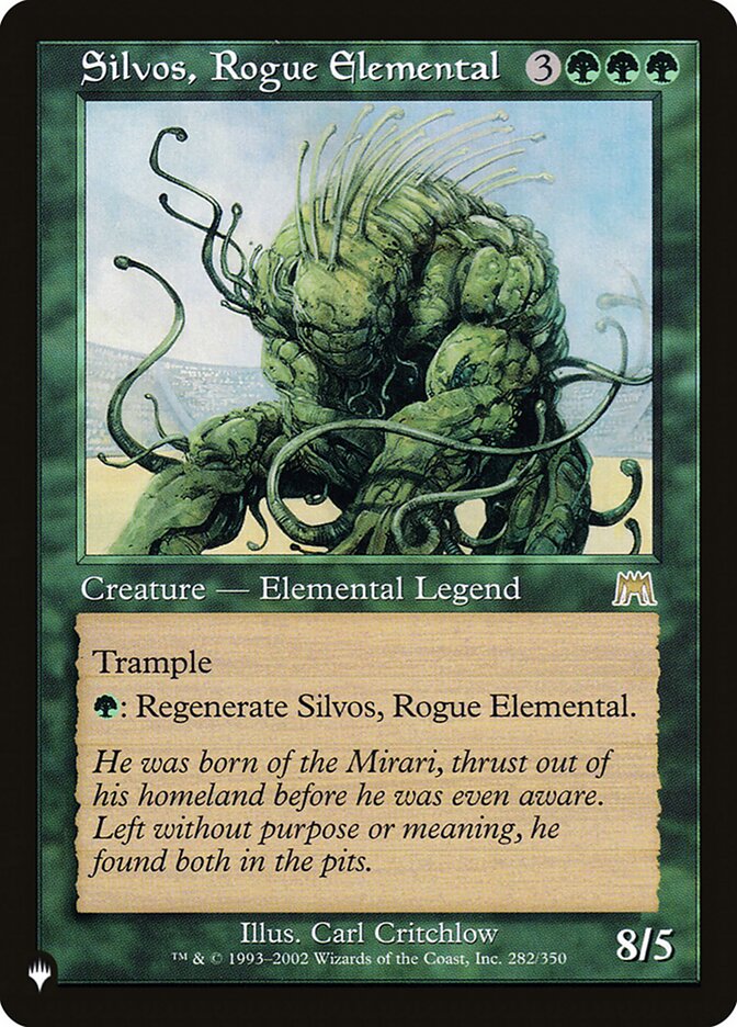 Silvos, Rogue Elemental [The List] | Mega City Incorporated