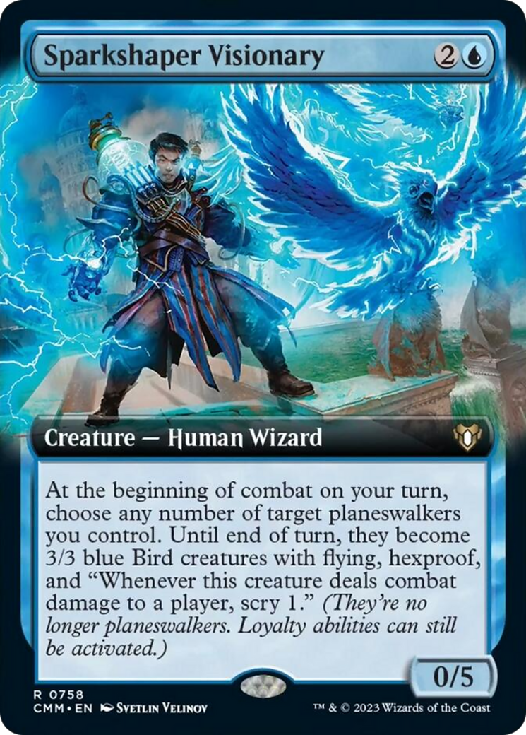 Sparkshaper Visionary (Extended Art) [Commander Masters] | Mega City Incorporated
