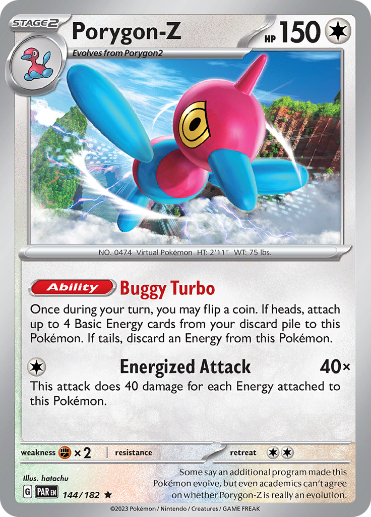 Porygon-Z (144/182) [Scarlet & Violet: Paradox Rift] | Mega City Incorporated