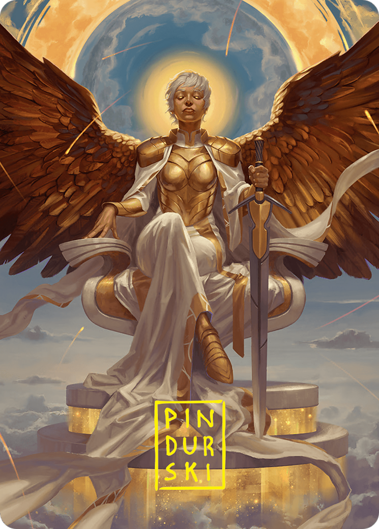 Herald of Eternal Dawn Art Card (27/54) (Gold-Stamped Signature) [Foundations Art Series] | Mega City Incorporated