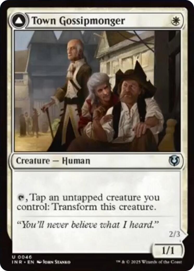 Town Gossipmonger // Incited Rabble [Innistrad Remastered] | Mega City Incorporated