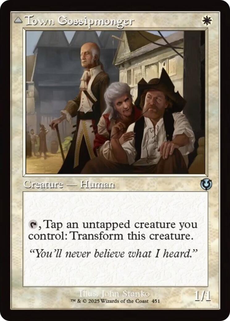 Town Gossipmonger // Incited Rabble (Retro Frame) [Innistrad Remastered] | Mega City Incorporated