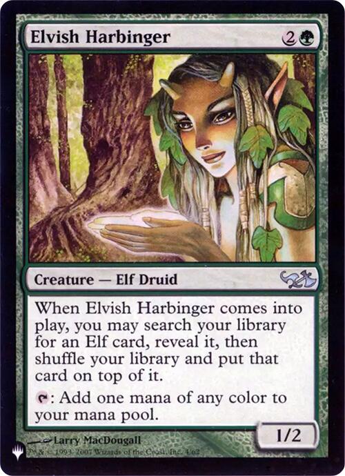 Elvish Harbinger (Retro Frame) [The List] | Mega City Incorporated