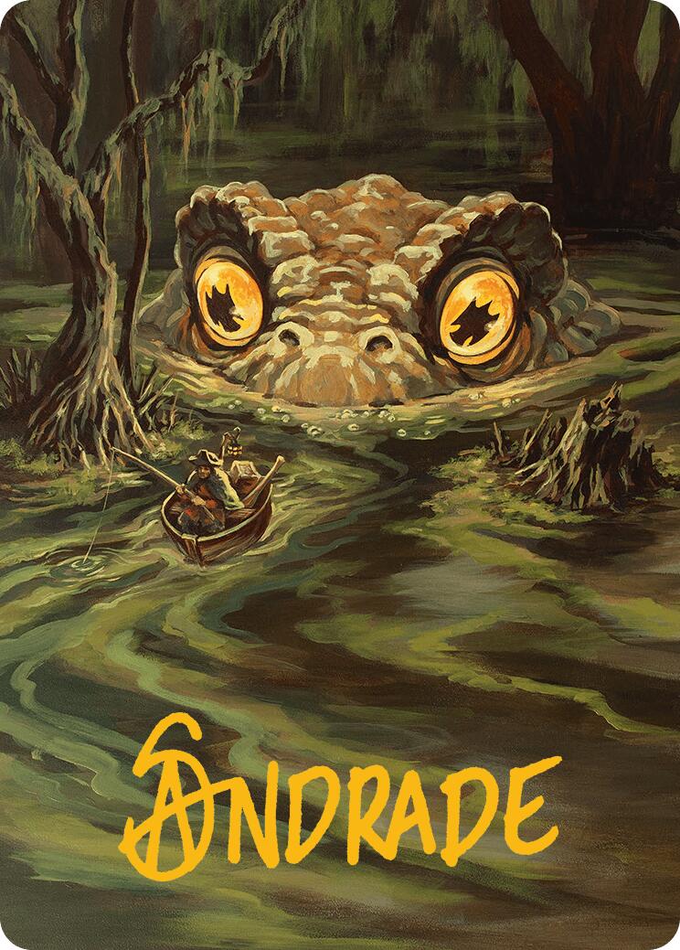 The Gitrog Monster Art Card (Gold-Stamped Signature) [Innistrad Remastered Art Series] | Mega City Incorporated