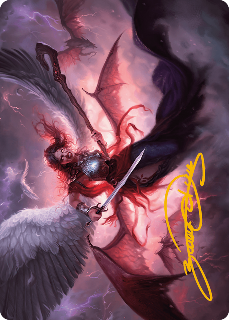 Kaalia of the Vast Art Card (Gold-Stamped Signature) [Modern Horizons 3 Art Series] | Mega City Incorporated