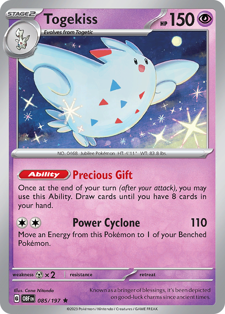 Togekiss (085/197) [Scarlet & Violet: Obsidian Flames] | Mega City Incorporated