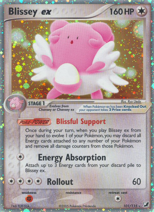 Blissey ex (101/115) [EX: Unseen Forces] | Mega City Incorporated