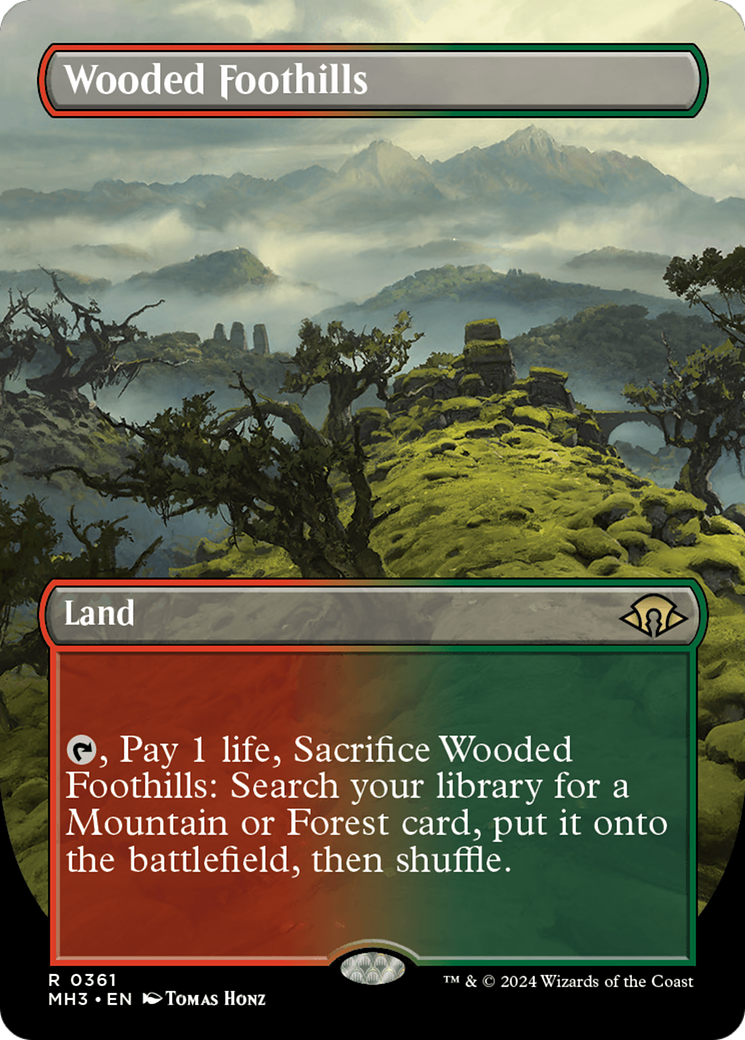 Wooded Foothills (Borderless) [Modern Horizons 3] | Mega City Incorporated