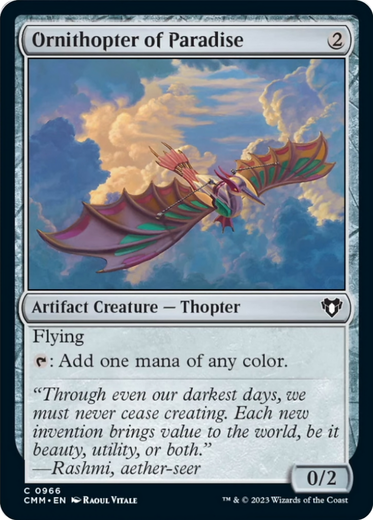 Ornithopter of Paradise [Commander Masters] | Mega City Incorporated