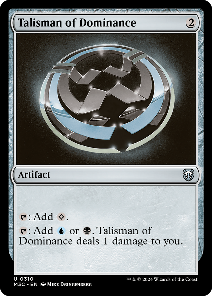 Talisman of Dominance (Ripple Foil) [Modern Horizons 3 Commander] | Mega City Incorporated