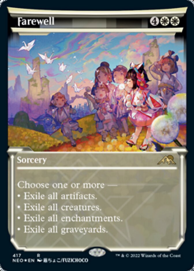 Farewell (Showcase) (Foil Etched) [Kamigawa: Neon Dynasty] | Mega City Incorporated