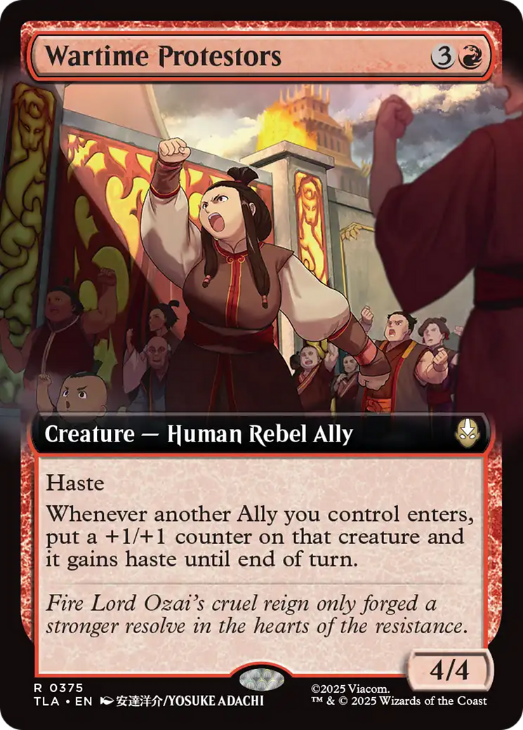 Wartime Protestors (Extended Art) [Avatar: The Last Airbender] | Mega City Incorporated