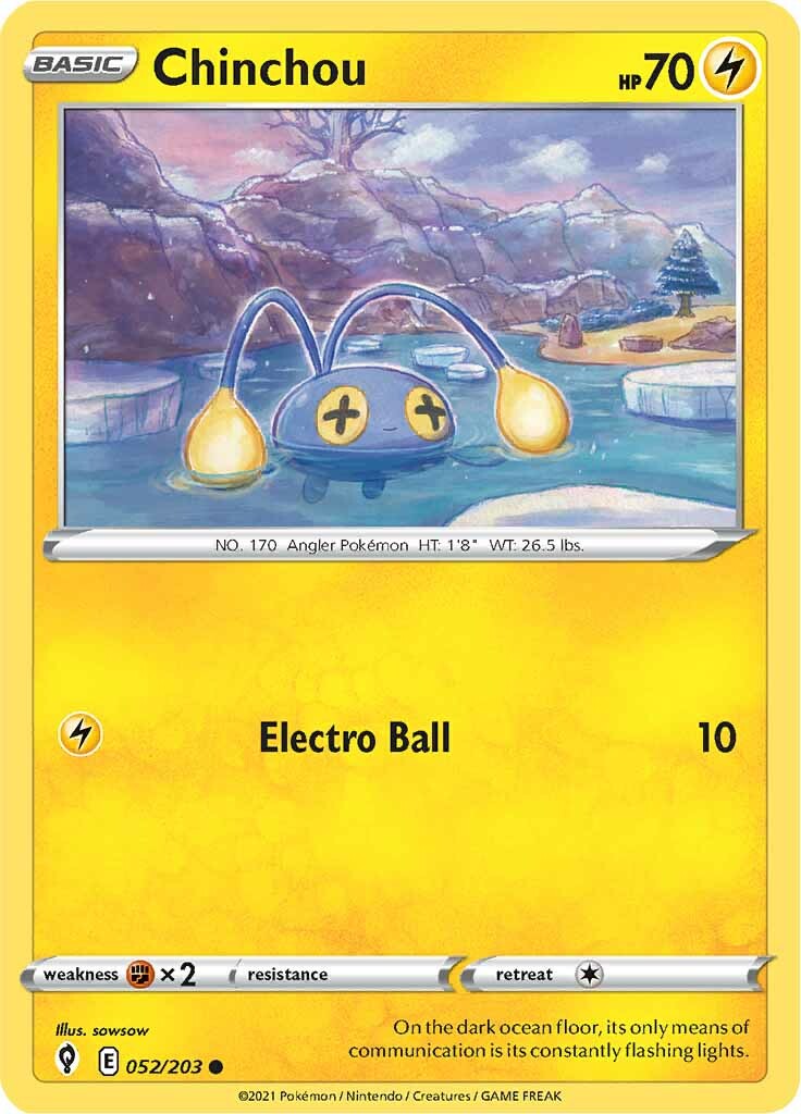Chinchou (052/203) [Sword & Shield: Evolving Skies] | Mega City Incorporated